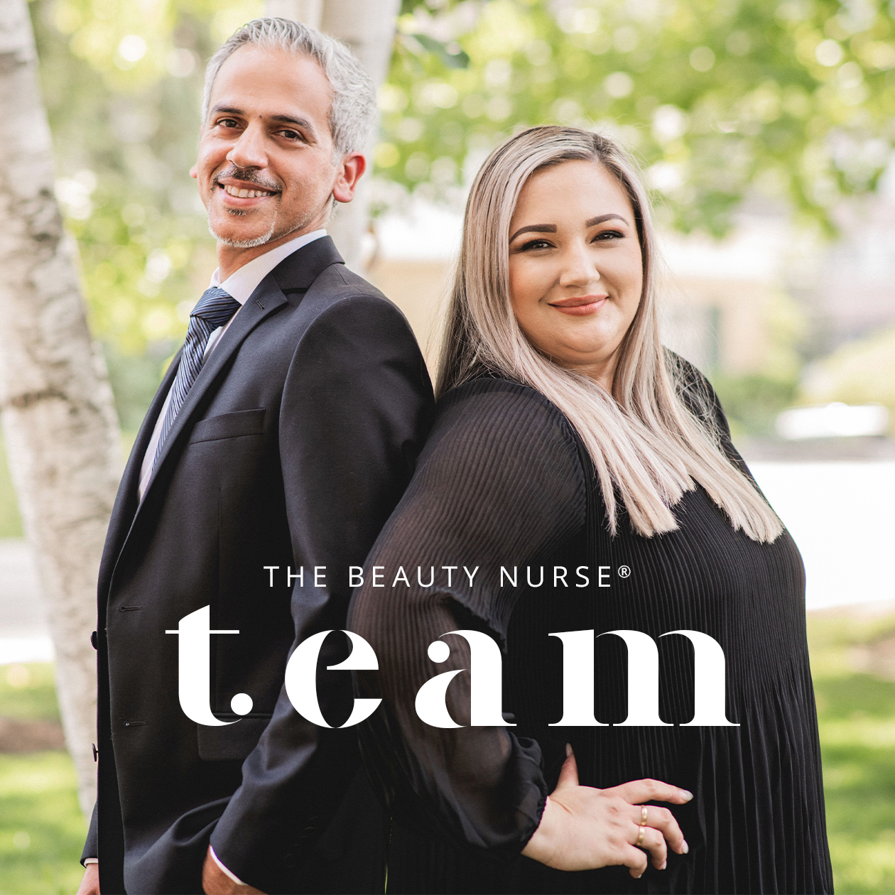 The Beauty Nurse Team Majid and Natalie standing together